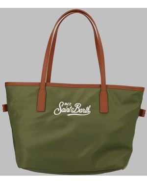 MC2 Saint Barth Shoulder Bag City Medium Nylon Polyamide - Green