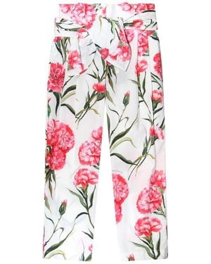 Dolce & Gabbana Carnation Trousers - White