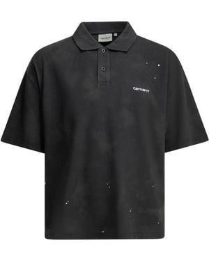 Carhartt "painter" Poloshirt Met Knopen - Zwart