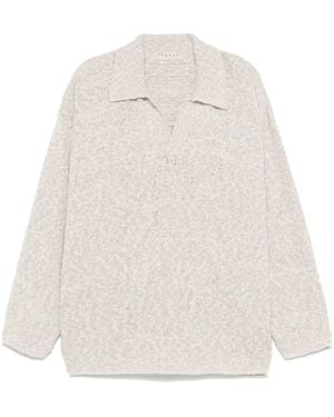 Paura India Polo Jumper - White