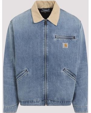Carhartt Og Detroit Cotton Jacket - Blue