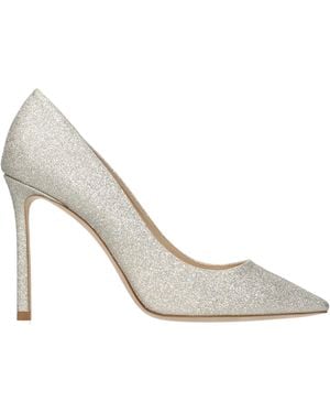 Jimmy Choo Decolleté Romy Donna Glitter And Platinum - Metallic