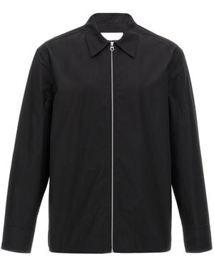 Jil Sander Reißverschlusshemd - Schwarz