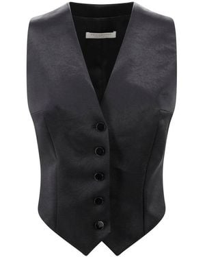 Philosophy Di Lorenzo Serafini Felted Double Breasted Blazer - Black