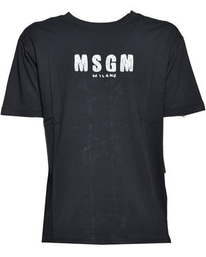 MSGM T-shirts En Polo's - Zwart
