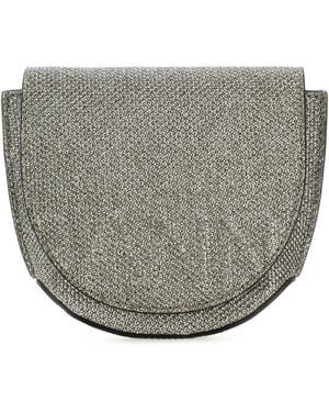 Ganni Polyester Nano Banner Crossbody Bag - Grey