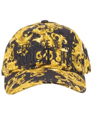 Versace Jeans Couture Cotton Hat - Yellow