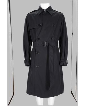 BOSS Multitextured Trench Coat - Black