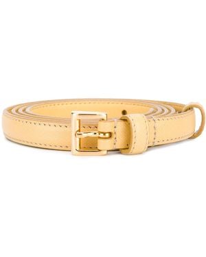 Prada Cinturón Amarillo 2 Cm Saffiano - Neutro