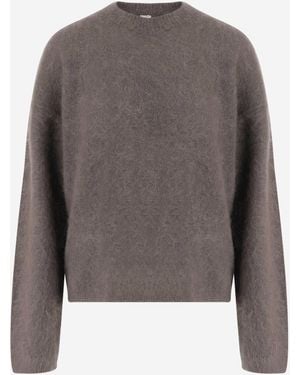 THE GARMENT Stretch-Sweatshirt aus Mohairmischung - Grau