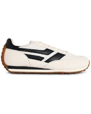 Tom Ford 'Mick' Leather Blend Trainers - White