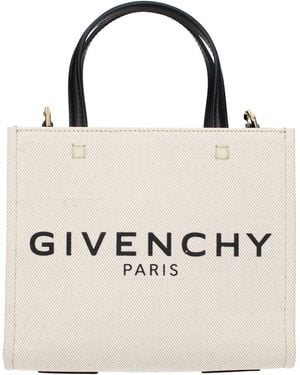 Givenchy Borse A Mano G Tote Donna Tessuto - Natural
