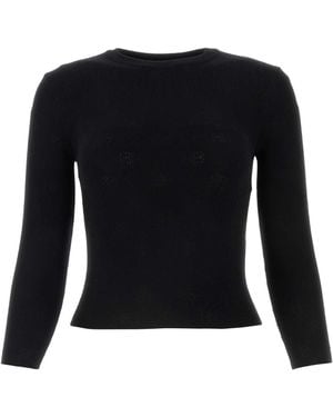 Balenciaga Wool Blend Sweater - Black