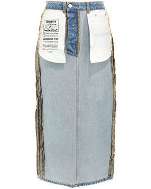 Vetements Vetementen 'inside Out' Rok - Blauw