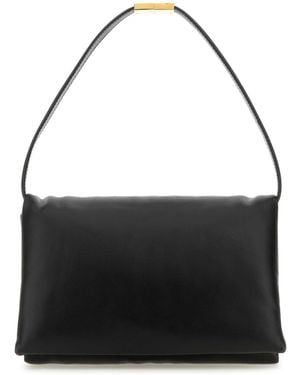 Marni Leather Shoulder Bag - Black