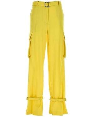 The Attico Wool Cargo Pant - Yellow