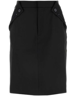 Coperni Stretch Blend Skirt Recycled Material - Black