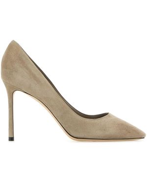 Jimmy Choo 85 Mm Romy Pumps - Metallic