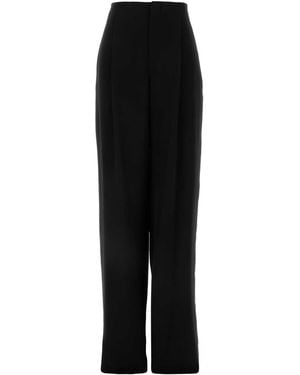 Saint Laurent Silk Pant - Black