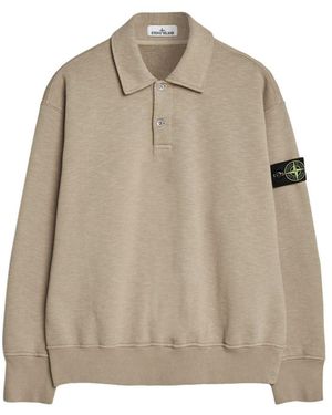 Stone Island Cotton Polo Shirt - Natural