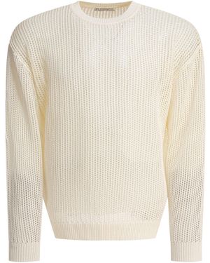 Nonnative Cotton Blend Crewneck Sweater Knitwear - White