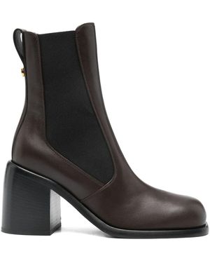 Sergio Rossi Stiefel Mit Blockabsatz 80Mm - Schwarz