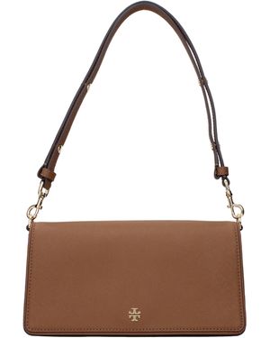 Tory Burch Brown Leather Shoulder Bag