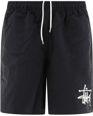Stussy Short de natation de "grand" Big Basic " - Noir