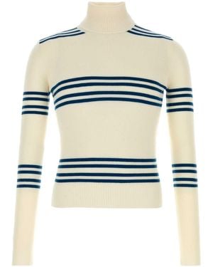 Prada Embroidered Wool Sweater - White