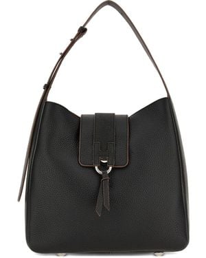 Hogan Schultertasche Mit Quaste - Schwarz