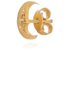 Hermina Athens Hermina Athene Tiny Moon Studs - Wit