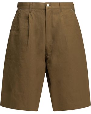 Comme des Garçons Formal Cotton Shorts - Green