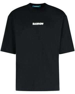 Barrow Schubkarrow Black Cotton T -Shirt - Schwarz