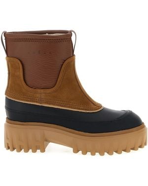 Hogan H700' Ankle Boots - Brown