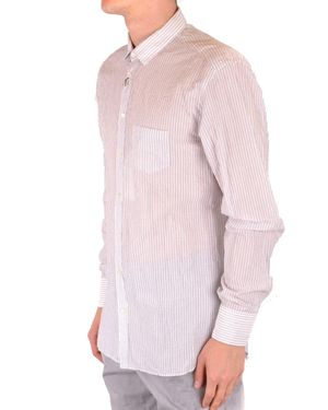 Neil Barrett Long Sleeve Button-Up Cotton Shirt - Pink