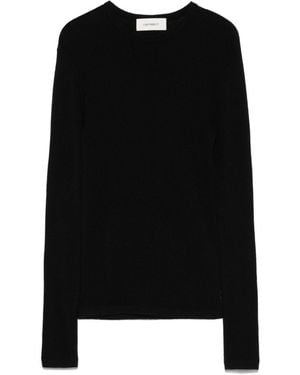 Lisa Yang Vivian T-Shirt aus Baumwolle und Kaschmir - Schwarz