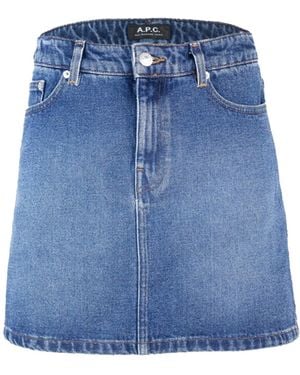 A.P.C. Gonna Jupe Moss - Blue