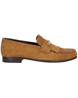 Celine Triomphe Fransen Slipper - Braun