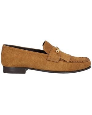 Celine Triomphe Fransen Slipper - Braun