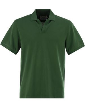 MC2 Saint Barth Charles Piqué Polo Shirt - Green
