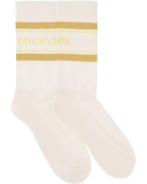 Isabel Marant Socks With Logo - White