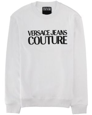 Versace Jeans Couture Felpa Con Logo - White