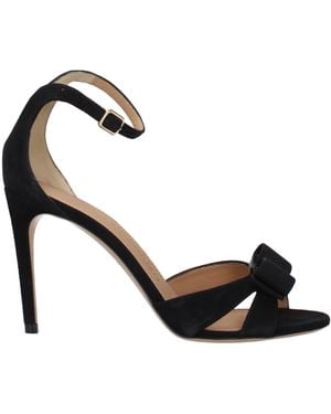 Ferragamo Roxy Sandals With A Shirt - Black