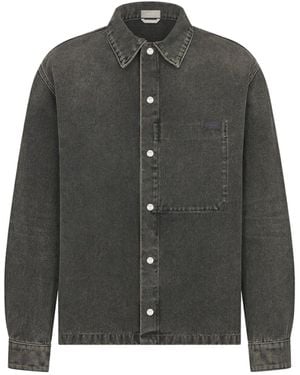 Dior Giacca Di Denim Di Cotone - Grigio