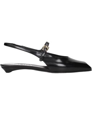 Prada Leather Sandals - Black