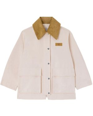 Ganni Short Jacket - Natural
