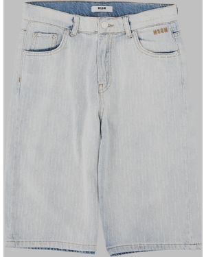 MSGM Mini Shorts For Kids - Grey