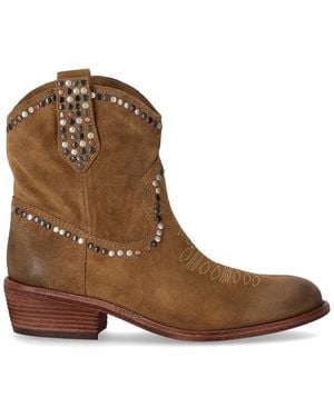 Ash Gipsy Antilope Texan Boot - Brown