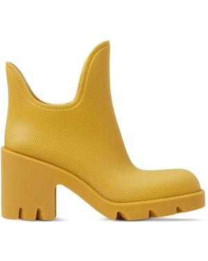 Burberry Marsh Ankle Rubber Boots - Yellow