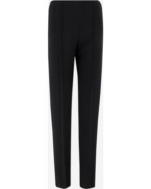 Giorgio Armani Pantaloni Viscosi Per Allungamento Di - Nero
